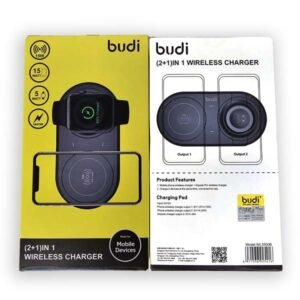 Budi 15W (2+1) In 1 Wireless Charger