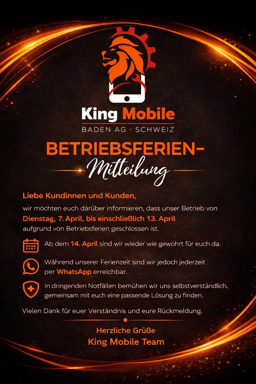 king mobile popup